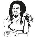 Sticker mural - Bob Marley 2