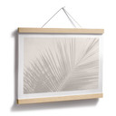 Minimalistyczny Plakat - liście palmy w lnianym stylu - Bloomery Decor
