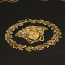 Tapeta z włókniny Versace I Love Baroque Medusa Circles Black Gold luksusowa