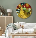 Rundes Leinwandbild van Gogh - Das Nachtcafé