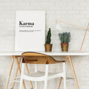 Poster Grammatik Karma