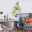 Sticker mural et horloge Kvilis - Crocodile