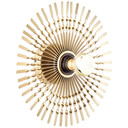 Wandleuchte Lias, gold, 33 x 33 cm, Metall Wandlampe