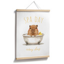 Plakat dla dzieci - Dzień Spa z Kapibarą
