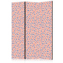 Paravent, Raumteiler freistehend, Trennwand - Giraffe Pattern - Colorful Animal Pattern in Blue-Pink