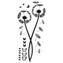 Wallstickers - Mælkebøtte med sommerfugle