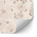 Samoprzylepny panel ścienny do kuchni Dahlias Shabby Chic Beige - Bloomery Decor