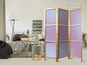 Japanischer Paravent, Raumteiler freistehend, Trennwand - Complex Gradient in Nostalgic Colors
