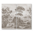 Kookplaat afdekplaat landschap met tuinlandschap in beige - Ms Tiff