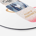 Tableau sur alu-Dibond rond Fredriksson - A Cup of Happiness