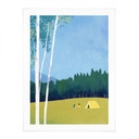 Plakat Camping ved skoven - Rivers