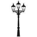 Sticker mural - Lampadaire de rue + Set de 3 patères inclus