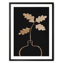 Plakat 1X Studio - Złote liście dębu w wazonie