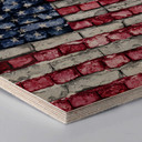 Hexagon Hout - Stars and Stripes