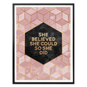 Plakat Fredriksson - She Believed - różowy