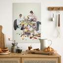 Wandbild Kurt Ard - Hier brennt was an... (1960) - Alu-Dibond