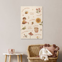 Holzbild mit Affirmationen Blumen - kindgerechte Mutmachsprüche