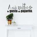 Wandtattoo A cada nidito le gusta su pajarito