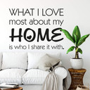 Wallsticker What I love most...2
