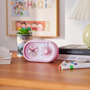 Kinderuhr Tischuhr mit Wecker und Timer-Funktion, Einhorn rosa, 16x9,5 cm