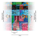 Graffiti tapet färgglada - non-woven tapet gatukonst design - ungdomsrum fototapet