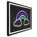 Plakat tęcza - światło neonowe