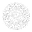 Akrylbillede, vinduesbillede til at hænge op Om-skilt med mandala - Rundt
