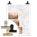 Plakat o wyglądzie miedzi - Make Today Amazing
