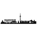 Wandtattoo Mannheim Skyline