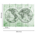 non-woven tapet Designwalls i grøn og grå non-woven tapet Hemispheres 