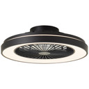 Deckenleuchte Levin, schwarz, 13,7 x 48,5 cm, Deckenventilator mit LED