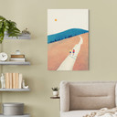 Canvasbillede Cykeltur i bjergene - Rivers