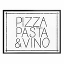 Plakat Pizza Pasta & Vino biały