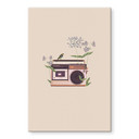 Akrylbillede Retro Radio floral - Frida Floral Studio