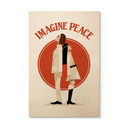 Plakat drewniany Imagine Peace - Dwa dla pokoju i nadziei - Retrodrome