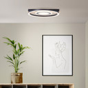 Deckenleuchte Leopold, braun, 5,5 x 39 cm, Holz Moderne LED-Deckenleuchte, dimmbar