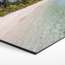 Sekskantet Billede af palmestranden i Sydhavet - Colombo - aluminium dibond