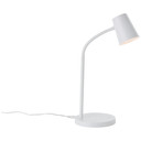 Tischleuchte Jannik, weiß, 26 x 14,2 cm, Nachttischlampe, dimmbar