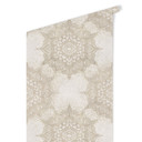 Elegant tapet med mandala-mønster i sandguld - Bloomery Decor
