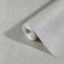 Non-woven tapet med lys struktur i ensfarvet grå 