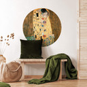 Sticker mural Klimt - Le baiser - Rond