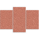 3 stykke lærredsprint, Leopard Leopard Pels Patches Mønster