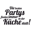 Wandtattoo Die besten Partys…