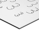 Billede Line Art - Kvindelighedens mangfoldighed - Kerr-Dineen – print på aluminium (Alu-Dibond)