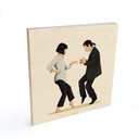 Plakat drewniany Tohmé - Pulp Fiction - Square
