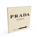 Plakat drewniany Prada Marfa - Square