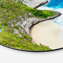 Billede Rocky coast of Nusa Penida - Hugonnard - rund – print på aluminium (Alu-Dibond)