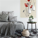 Zelfklevende Poster - Illustrated Poppies