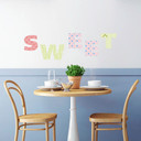 Wallsticker - Alfabet, geometrisk