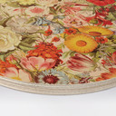 Obraz drewniany Kolorowy kolaż kwiatowy - Frida Floral Studio - Okrągły